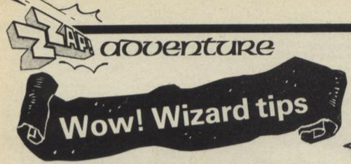 vintage magazine clipping that says wow! wizard tips