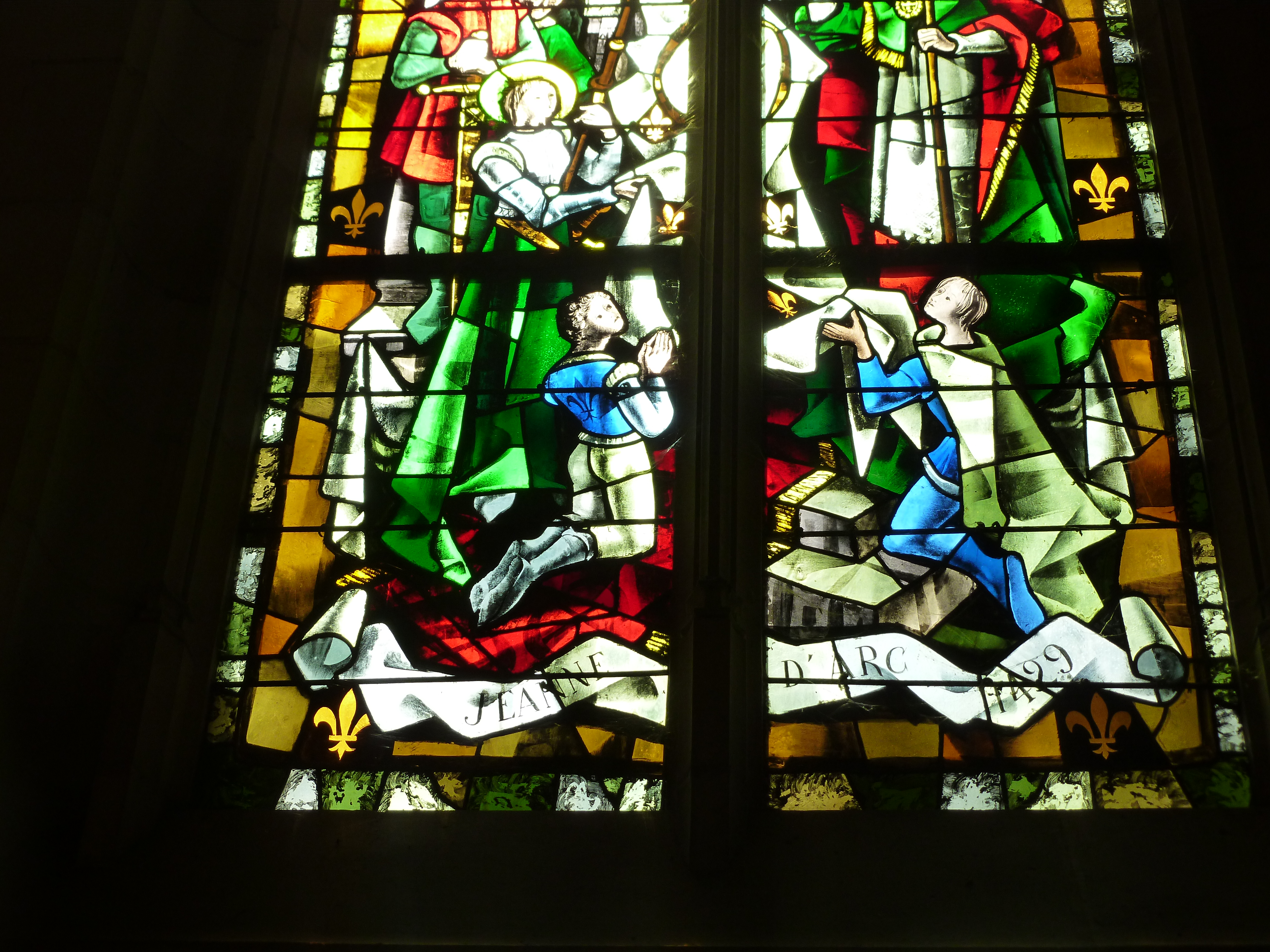 Stained Glass in Blois, France.