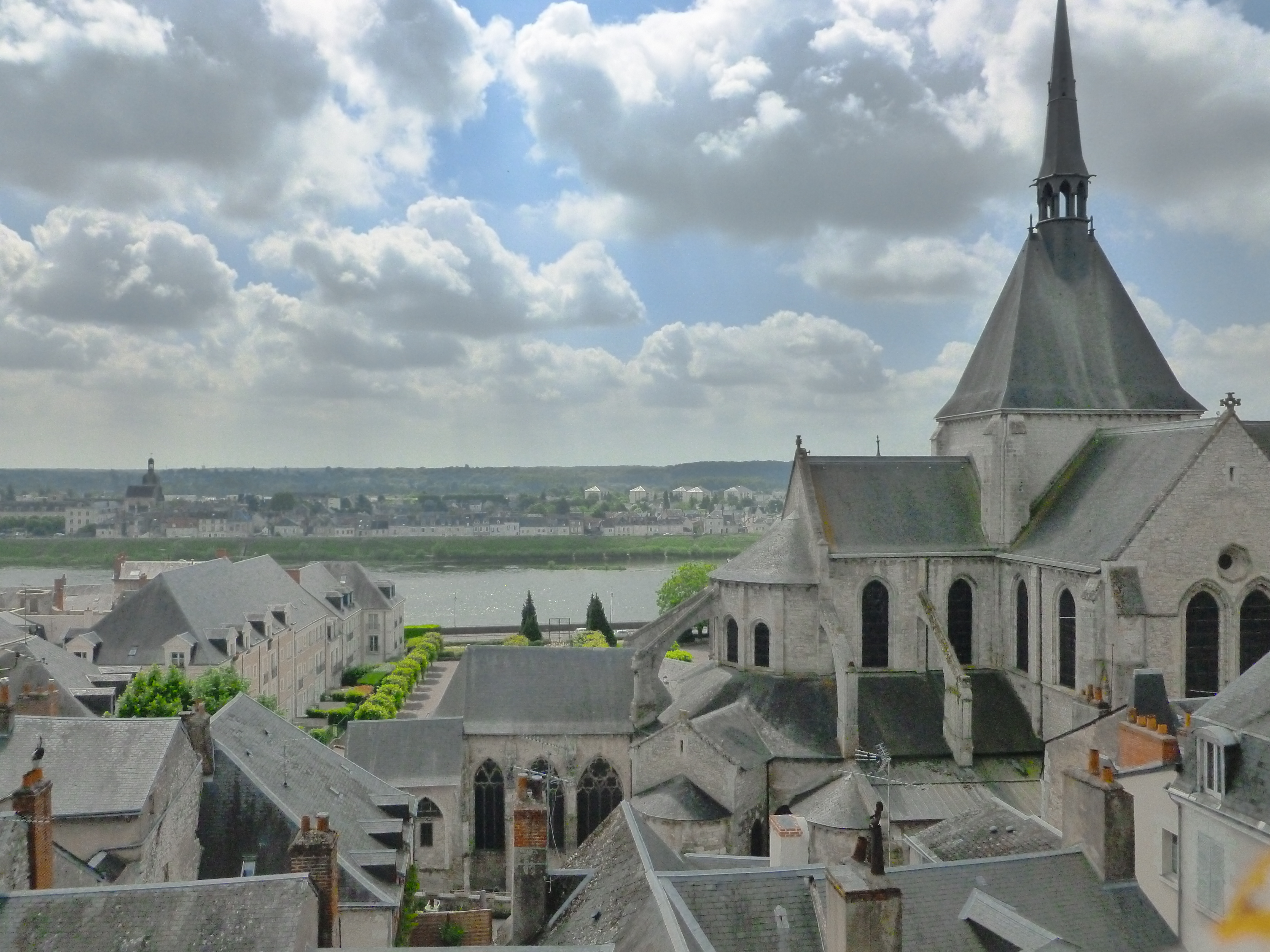 Rooftops in Blois, France.